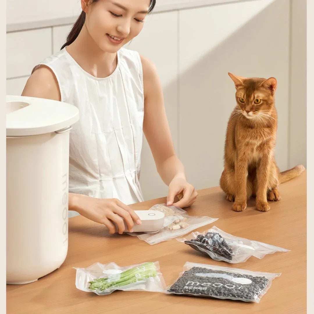 meoof 覓凹抗菌真空儲糧桶 (30L 帶分倉)-真空儲糧桶-毛孩物語Pets Thing｜香港寵物貓狗用品專門店：IATA寵物飛機籠、寵物手推車、貓爬架貓樹