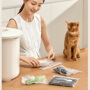 meoof 覓凹抗菌真空儲糧桶 (30L 帶分倉)-真空儲糧桶-毛孩物語Pets Thing｜香港寵物貓狗用品專門店：IATA寵物飛機籠、寵物手推車、貓爬架貓樹