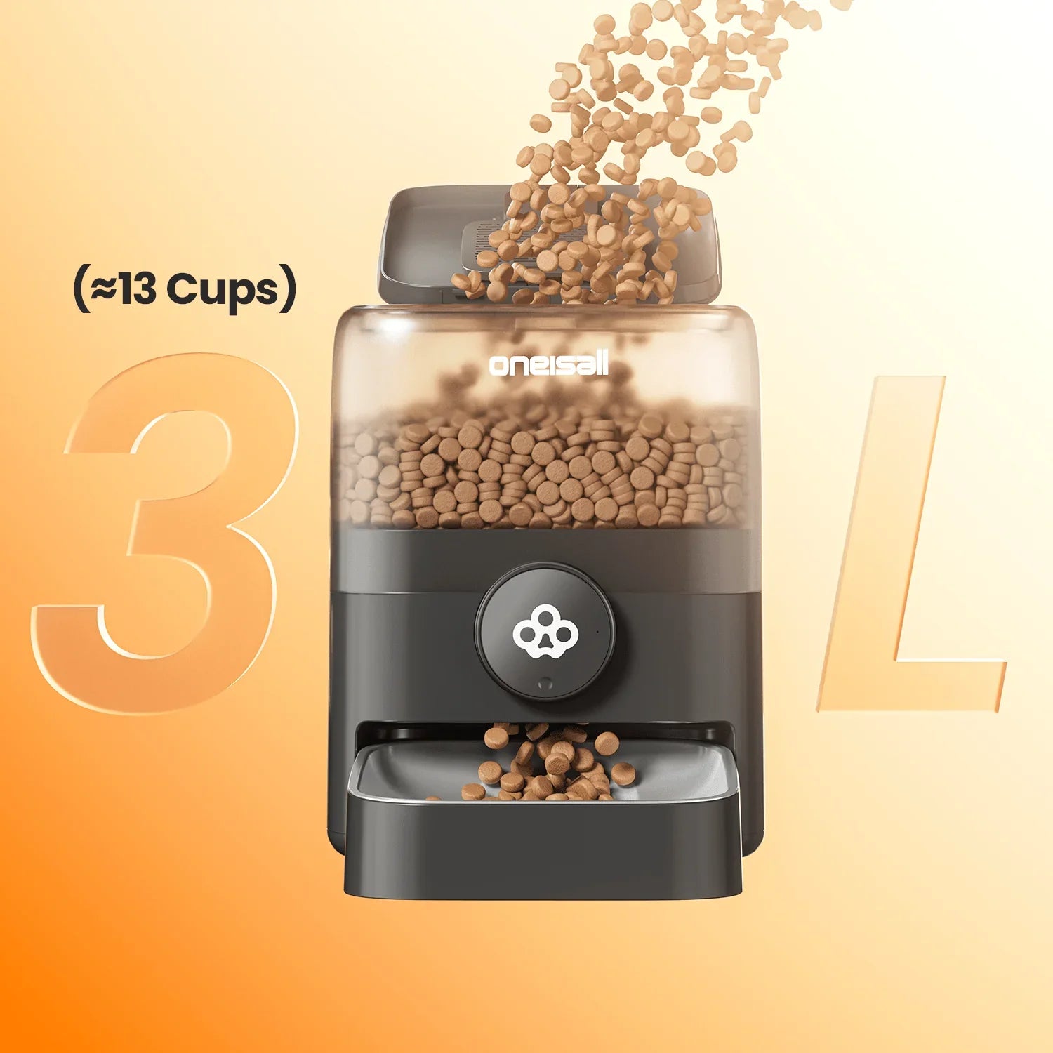 Oneisall 3L 無線智慧寵物餵食器-自動餵食器-毛孩物語Pets Thing｜香港寵物貓狗用品專門店：IATA寵物飛機籠、寵物手推車、貓爬架貓樹