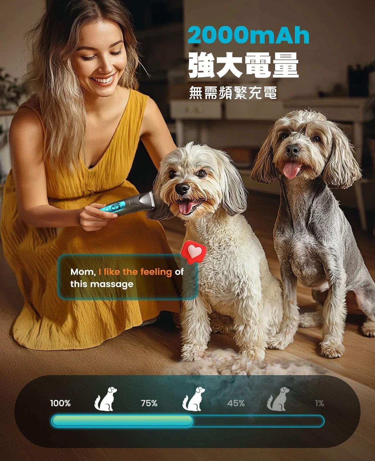 Oneisall FC10 4合1寵物修剪套裝-貓狗-毛孩物語Pets Thing｜香港寵物貓狗用品專門店：IATA寵物飛機籠、寵物手推車、貓爬架貓樹