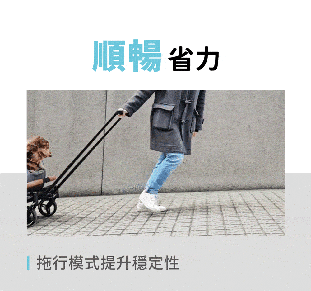 Ibiyaya FS2360拉桿分拆式三合一推車(寵物承重：15kg)-狗-毛孩物語Pets Thing｜香港寵物貓狗用品專門店：IATA寵物飛機籠、寵物手推車、貓爬架貓樹