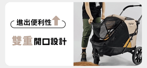 Ibiyaya FS2450三輪推車(寵物承重：25kg)-狗-毛孩物語Pets Thing｜香港寵物貓狗用品專門店：IATA寵物飛機籠、寵物手推車、貓爬架貓樹