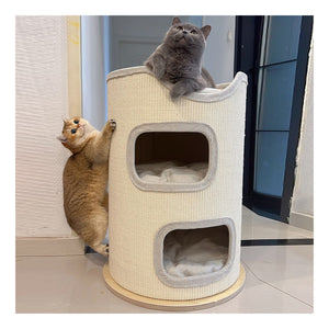 PET HERO 多層劍麻桶貓窩貓爬架（40／50／60cm 桶身・4 款） 商品圖片 4