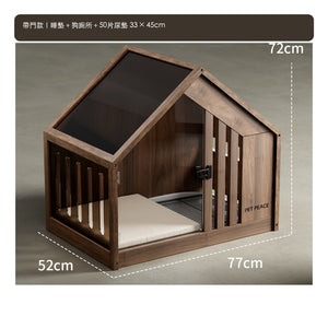 Petpeace 實木寵物別墅狗屋連獨立狗廁所（77 × 52 × 72cm・3 款） 商品圖片 3