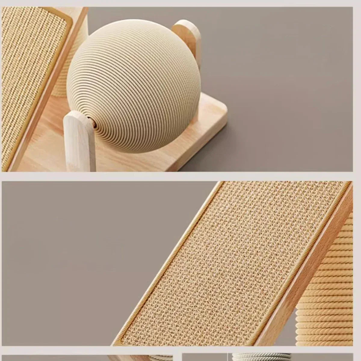實木多功能6合1貓爬架連貓窩逗貓滾球玩具 (75cm)-貓-毛孩物語Pets Thing｜香港寵物貓狗用品專門店：IATA寵物飛機籠、寵物手推車、貓爬架貓樹