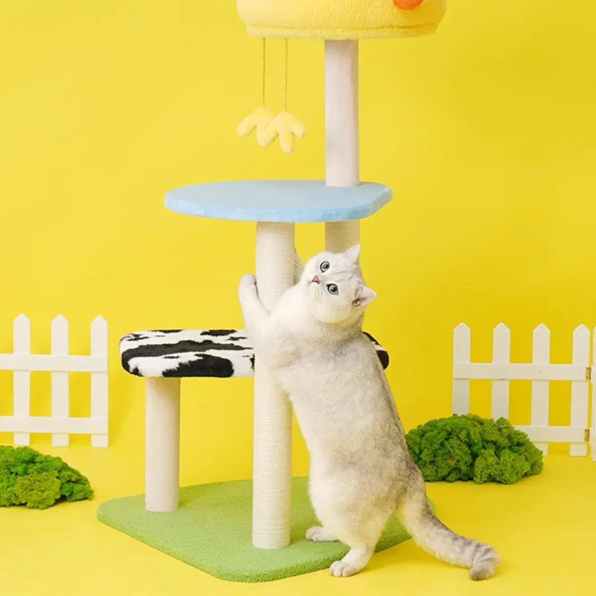 農場物語劍麻貓爬架貓爬柱貓窩 (3層款｜105cm)-貓爬架-毛孩物語Pets Thing｜香港寵物貓狗用品專門店：IATA寵物飛機籠、寵物手推車、貓爬架貓樹