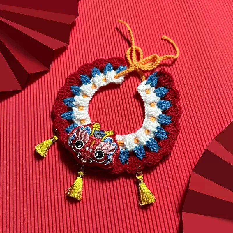 寵物新年龍年裝飾衣服狗狗貓咪新年頸帶圍兜(龍精虎猛)-貓狗-毛孩物語Pets Thing｜香港寵物貓狗用品專門店：IATA寵物飛機籠、寵物手推車、貓爬架貓樹