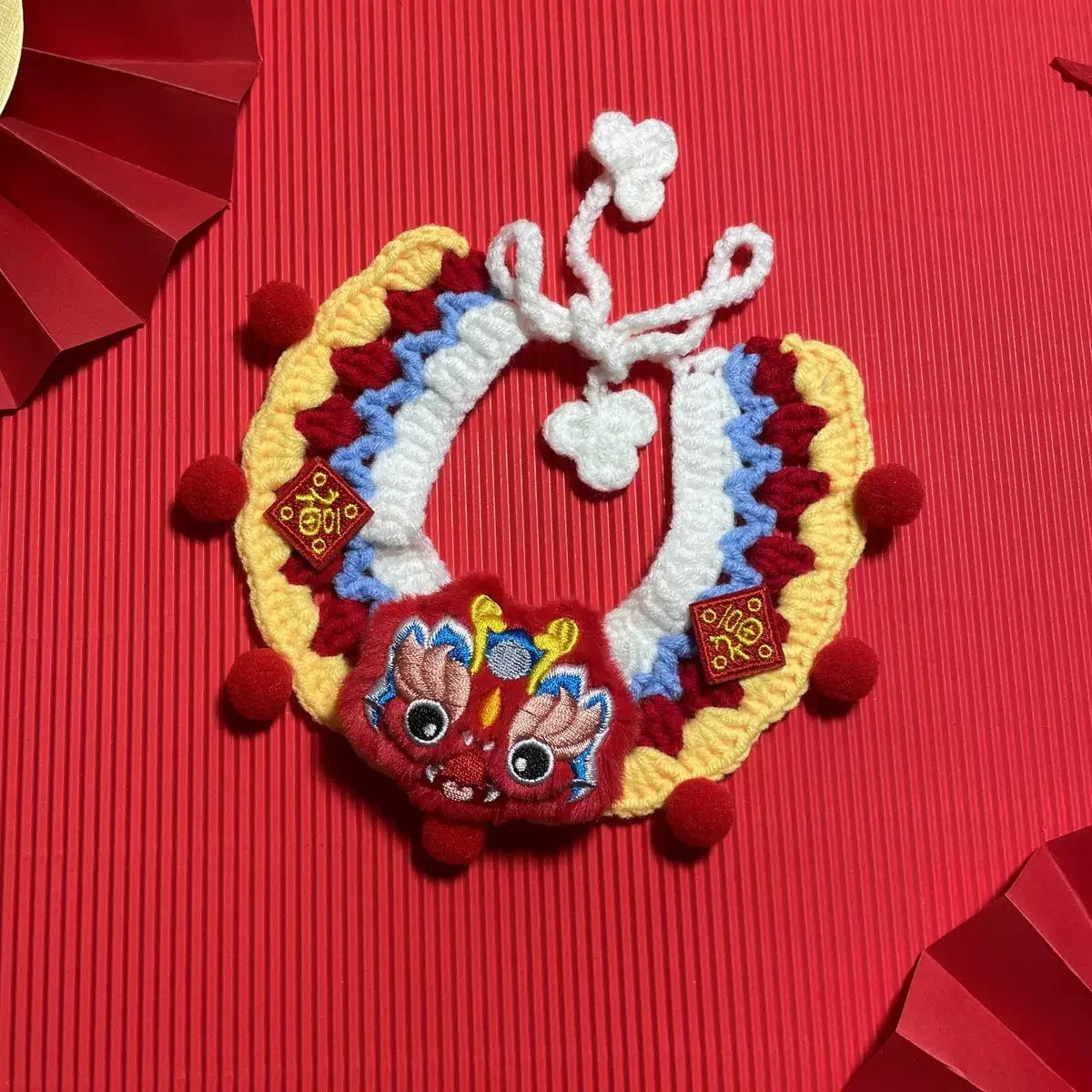 寵物新年龍年裝飾衣服狗狗貓咪新年頸帶圍兜(龍馬精神)-貓狗-毛孩物語Pets Thing｜香港寵物貓狗用品專門店：IATA寵物飛機籠、寵物手推車、貓爬架貓樹