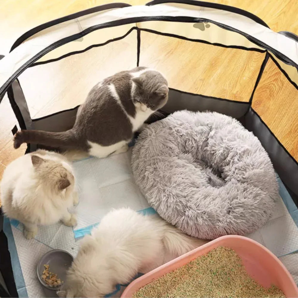 Pets Thing 貓狗便攜式圍欄・可摺疊寵物帳篷產房-貓-毛孩物語Pets Thing｜香港寵物貓狗用品專門店：IATA寵物飛機籠、寵物手推車、貓爬架貓樹