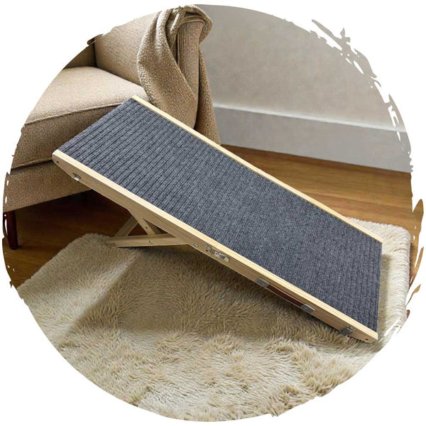 POPOCOLA可調高度可折疊寵物斜坡樓梯 (中碼｜35-50cm高｜100cm長）-狗-毛孩物語Pets Thing｜香港寵物貓狗用品專門店：IATA寵物飛機籠、寵物手推車、貓爬架貓樹