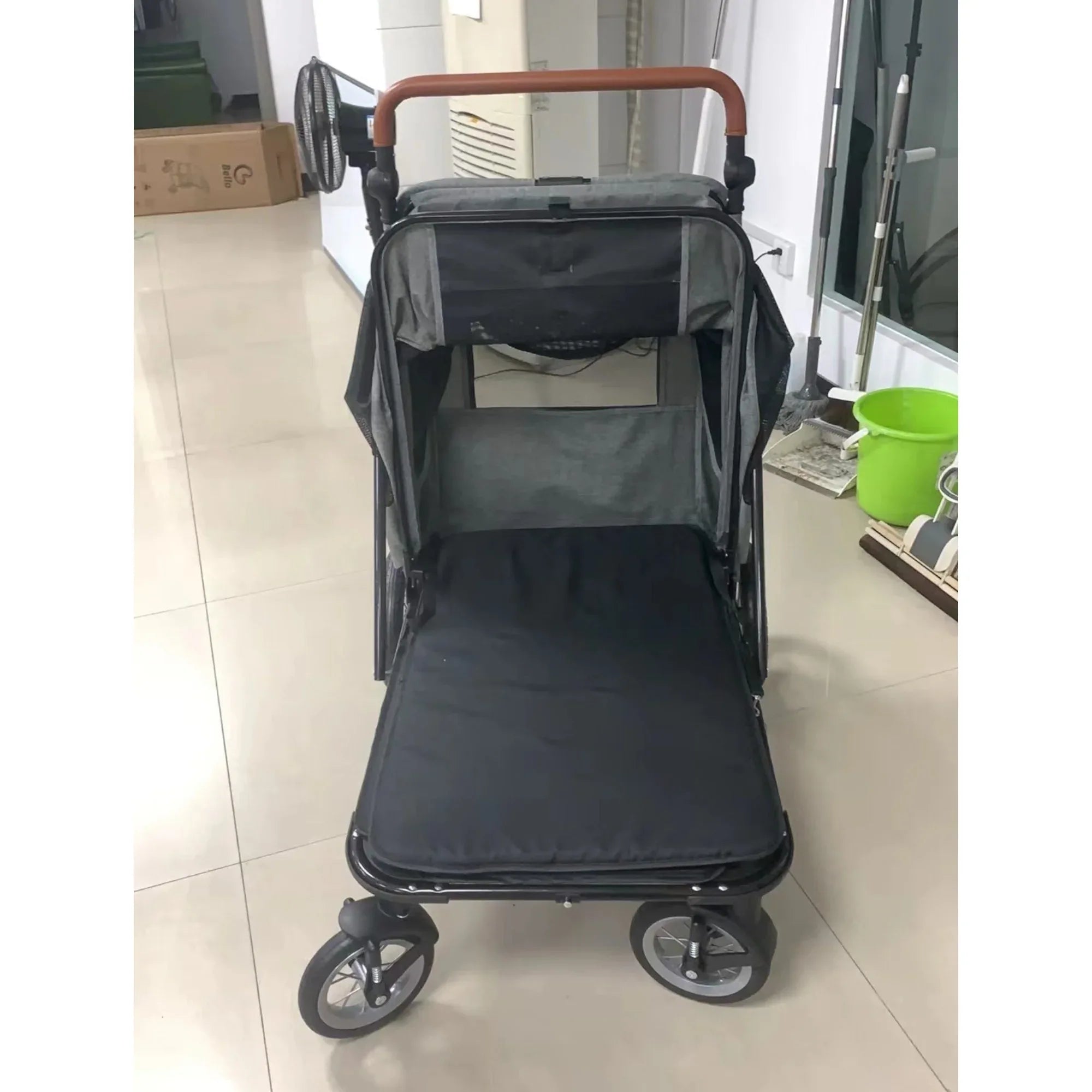 Bello 升級版大狗 四輪萬向可摺狗狗手推車 (寵物承重：55kg)-狗-毛孩物語Pets Thing｜香港寵物貓狗用品專門店：IATA寵物飛機籠、寵物手推車、貓爬架貓樹