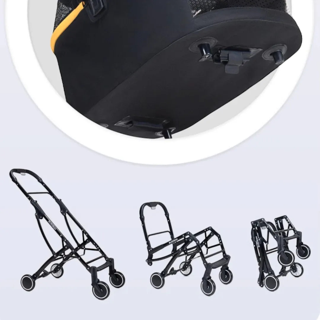DODOPET 新款低座四輪摺疊可分離寵物出街手推車（寵物承重：20kg 送出街袋）-狗-毛孩物語Pets Thing｜香港寵物貓狗用品專門店：IATA寵物飛機籠、寵物手推車、貓爬架貓樹