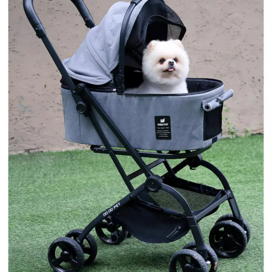 DODOPET 新款高座摺疊可分拆狗狗手推車（寵物承重：20kg）-狗-毛孩物語Pets Thing｜香港寵物貓狗用品專門店：IATA寵物飛機籠、寵物手推車、貓爬架貓樹