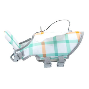 hipipet🏊‍♂️夏季狗狗玩水游泳救生衣狗泳衣(白色格仔)-狗-毛孩物語Pets Thing｜香港寵物貓狗用品專門店：IATA寵物飛機籠、寵物手推車、貓爬架貓樹