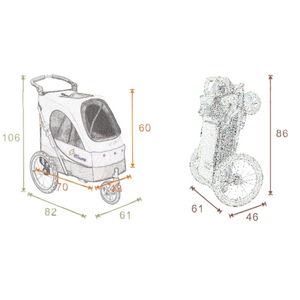 Petstro 702-MTC 台灣寵物旅行車 Safari GX (寵物承重：30kg｜連雨套)-狗-毛孩物語Pets Thing｜香港寵物貓狗用品專門店：IATA寵物飛機籠、寵物手推車、貓爬架貓樹
