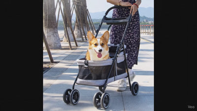 DODOPET 升級版 輕便摺疊寵物手推車 (全隱秘防應激款)（寵物承重：15kg）