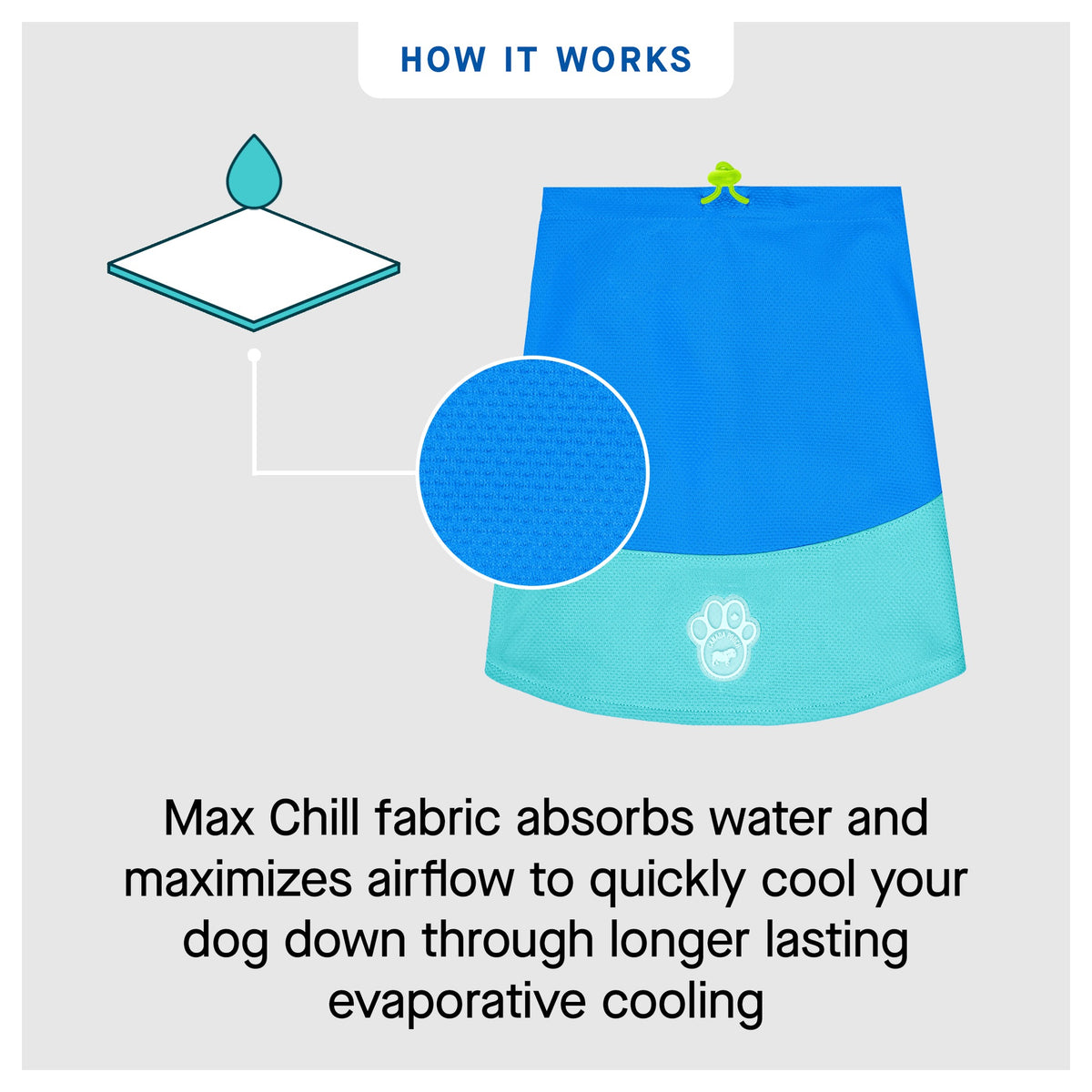 Canada Pooch Max Chill Cooling Snood｜狗狗服飾｜加拿大直送-狗-毛孩物語Pets Thing｜香港寵物貓狗用品專門店：IATA寵物飛機籠、寵物手推車、貓爬架貓樹