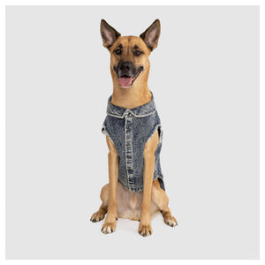 Canada Pooch Downtown Denim Vest｜狗狗服飾｜加拿大直送-狗-毛孩物語Pets Thing｜香港寵物貓狗用品專門店：IATA寵物飛機籠、寵物手推車、貓爬架貓樹