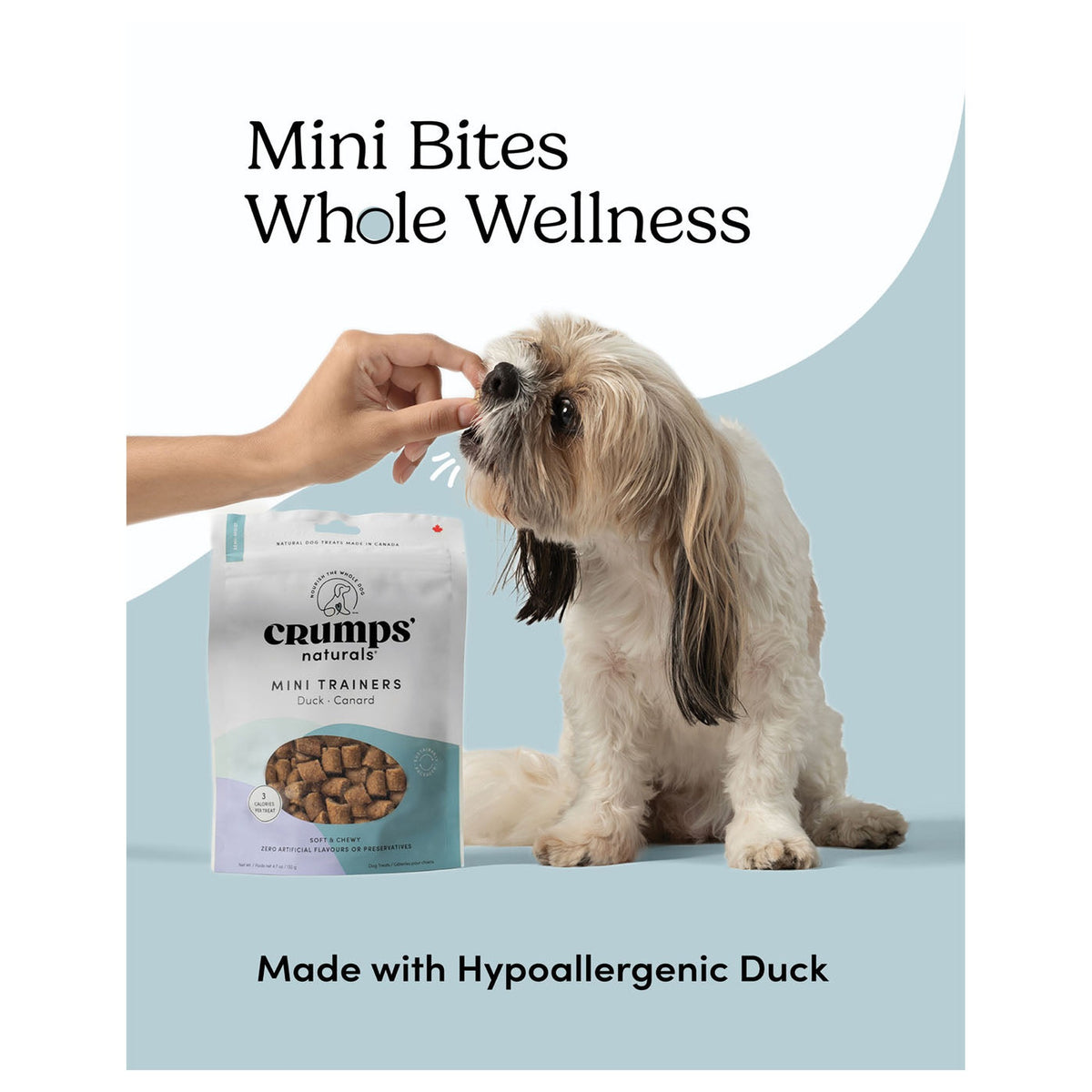 Crumps' Naturals Semi Moist Duck Mini Trainers｜狗狗零食｜加拿大直送-狗-毛孩物語Pets Thing｜香港寵物貓狗用品專門店：IATA寵物飛機籠、寵物手推車、貓爬架貓樹