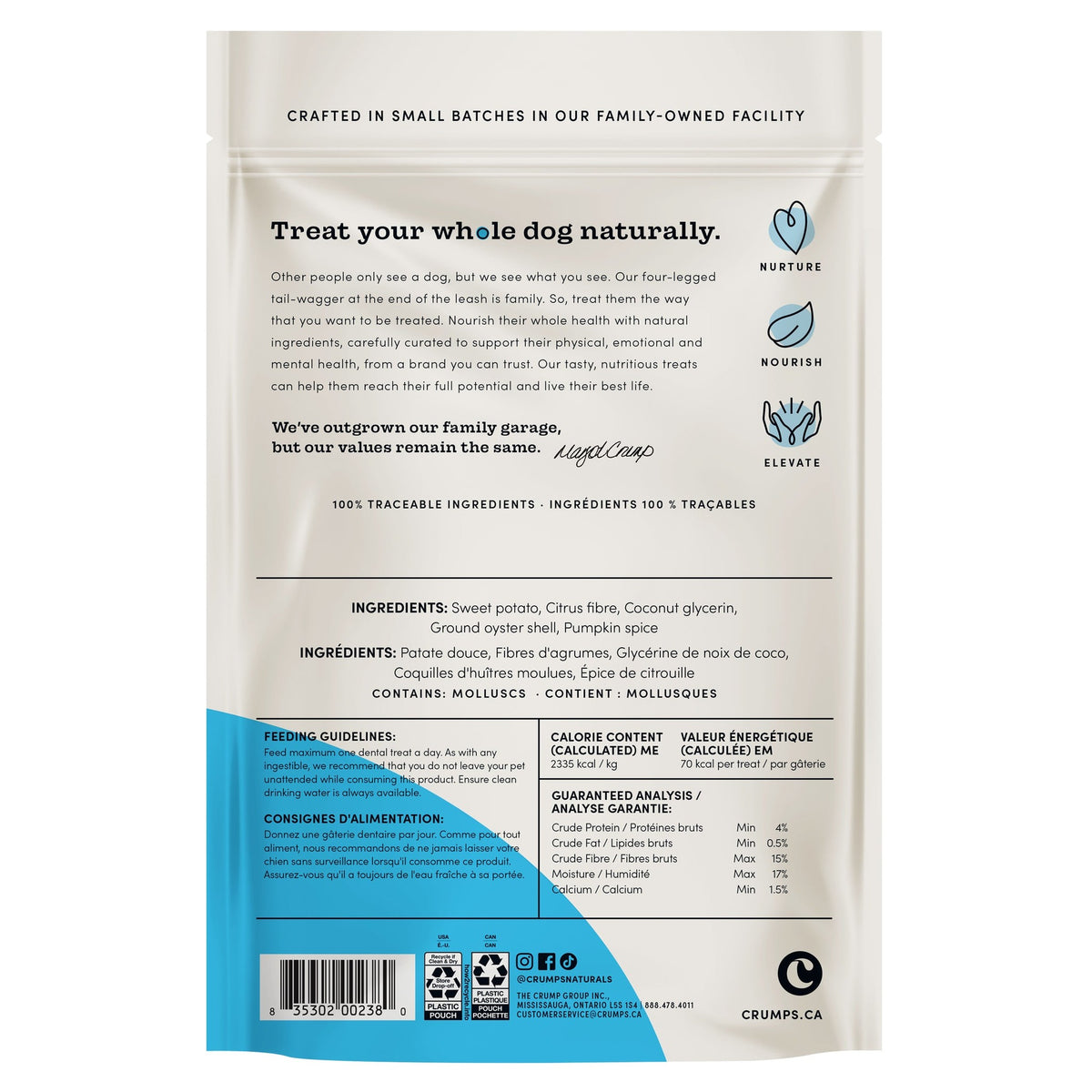 Crumps' Naturals Plaque Busters Pumpkin Spice Dental Sticks｜狗狗零食｜加拿大直送-狗-毛孩物語Pets Thing｜香港寵物貓狗用品專門店：IATA寵物飛機籠、寵物手推車、貓爬架貓樹