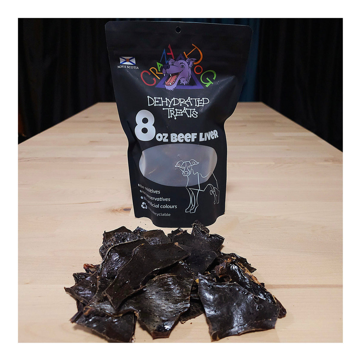 Get Dirty Pet Gear Crazy Dog Beef Liver｜狗狗零食｜加拿大直送 主產品圖