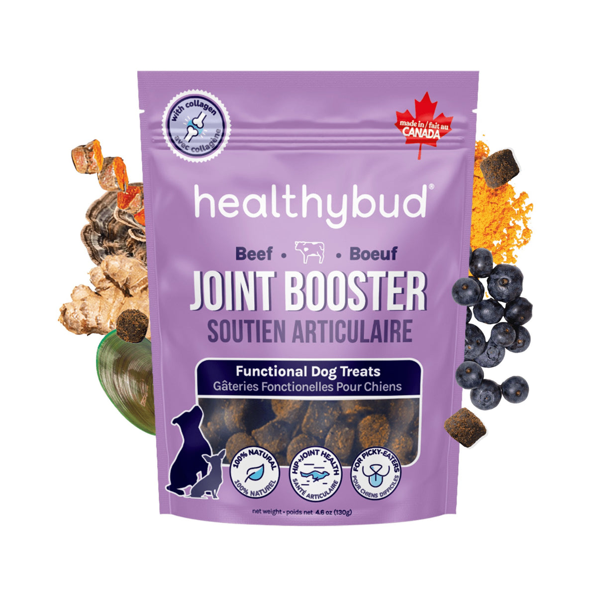 Healthybud Beef Joint Booster｜狗狗零食｜加拿大直送-狗-毛孩物語Pets Thing｜香港寵物貓狗用品專門店：IATA寵物飛機籠、寵物手推車、貓爬架貓樹