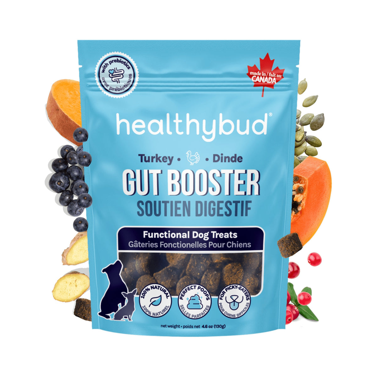 Healthybud Turkey Gut Booster｜狗狗零食｜加拿大直送-狗-毛孩物語Pets Thing｜香港寵物貓狗用品專門店：IATA寵物飛機籠、寵物手推車、貓爬架貓樹