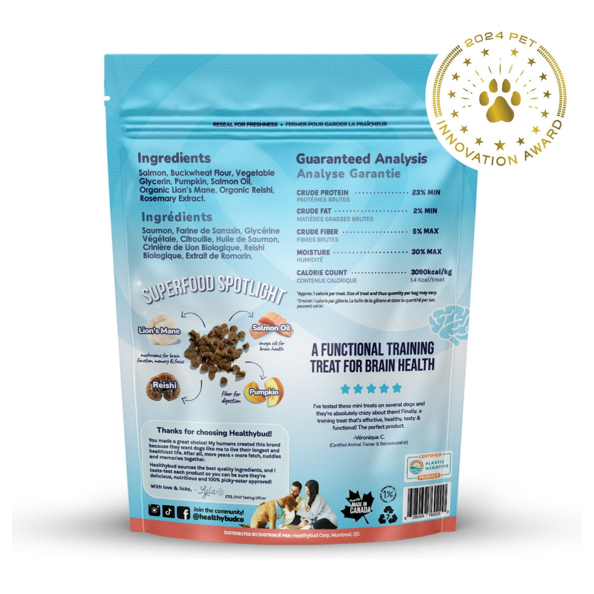 Healthybud Salmon Mini Training Treats｜狗狗零食｜加拿大直送-狗-毛孩物語Pets Thing｜香港寵物貓狗用品專門店：IATA寵物飛機籠、寵物手推車、貓爬架貓樹