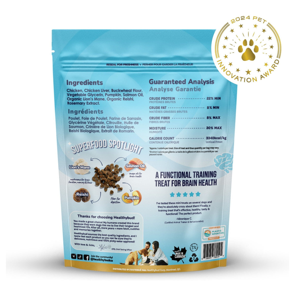 Healthybud Chicken Mini Training Treats｜狗狗零食｜加拿大直送-狗-毛孩物語Pets Thing｜香港寵物貓狗用品專門店：IATA寵物飛機籠、寵物手推車、貓爬架貓樹