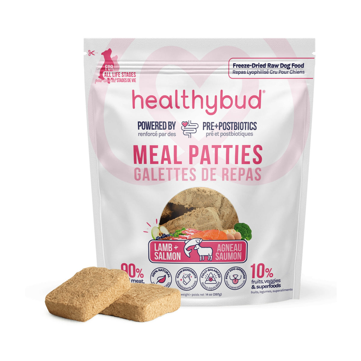 Healthybud Lamb+Salmon Meal Patties｜狗狗食品｜加拿大直送 主產品圖