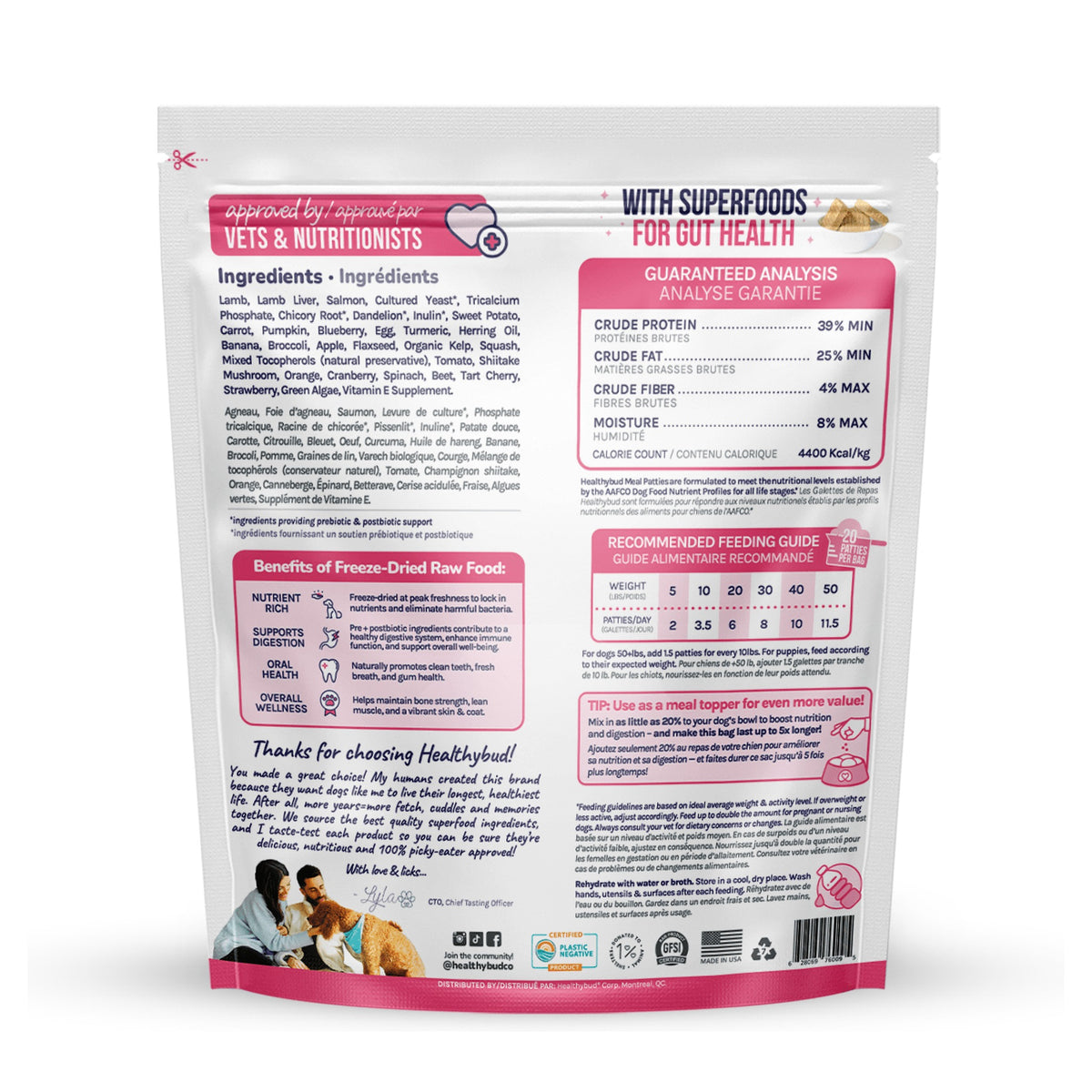 Healthybud Lamb+Salmon Meal Patties｜狗狗食品｜加拿大直送 產品細節圖 4