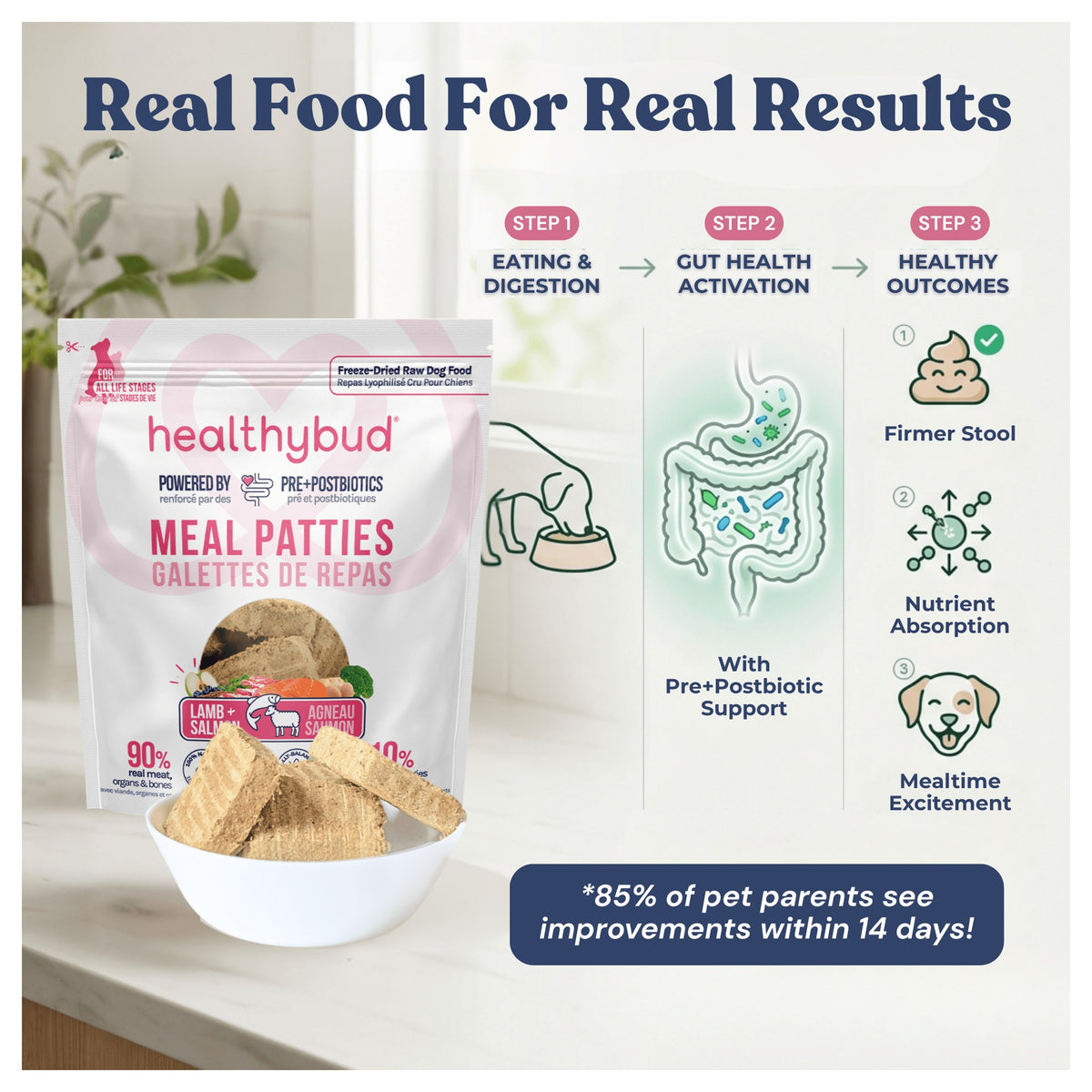 Healthybud Lamb+Salmon Meal Patties｜狗狗食品｜加拿大直送 產品細節圖 5