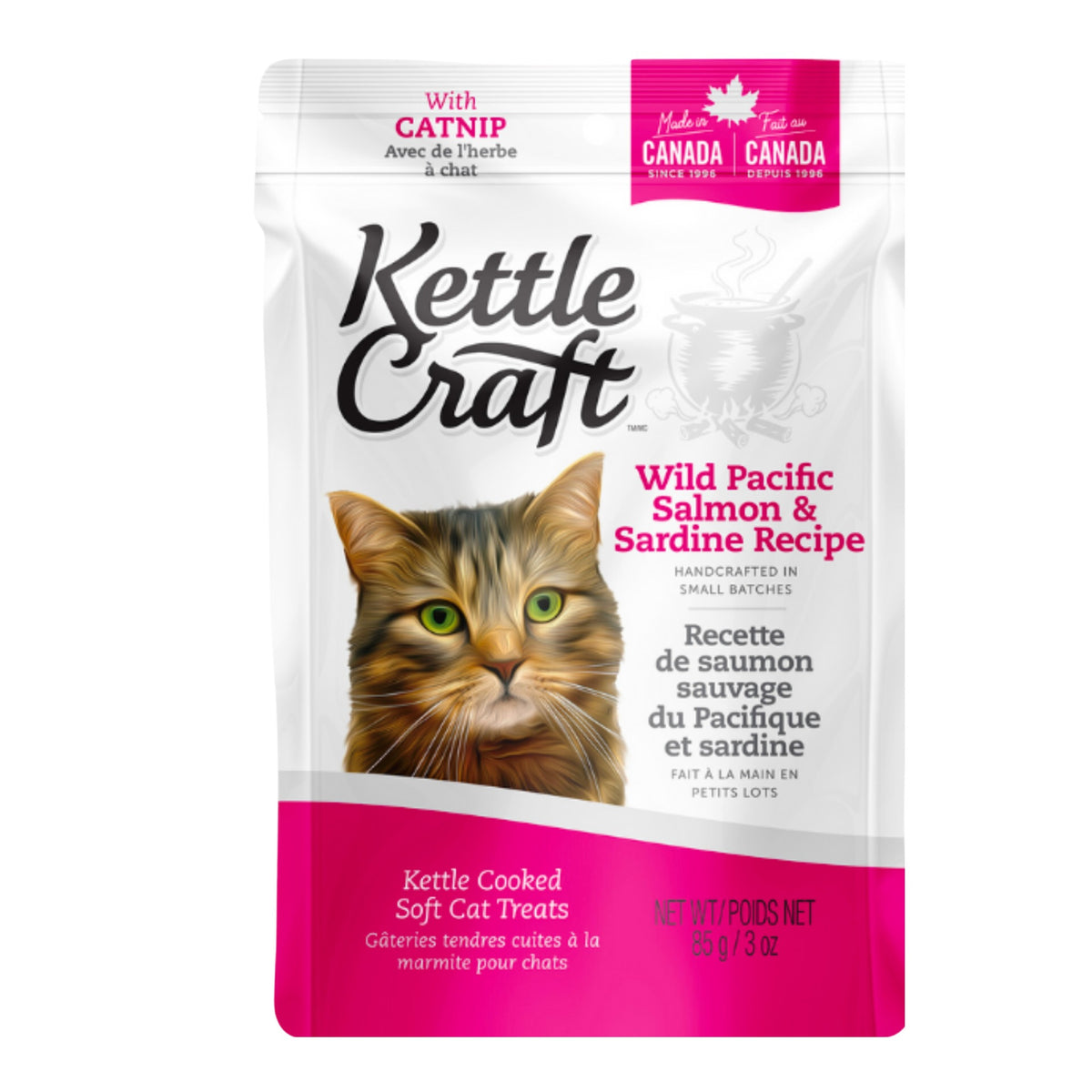 Kettle Craft 野生太平洋三文魚及沙甸魚配方貓小食 85 g｜加拿大製造 主產品圖