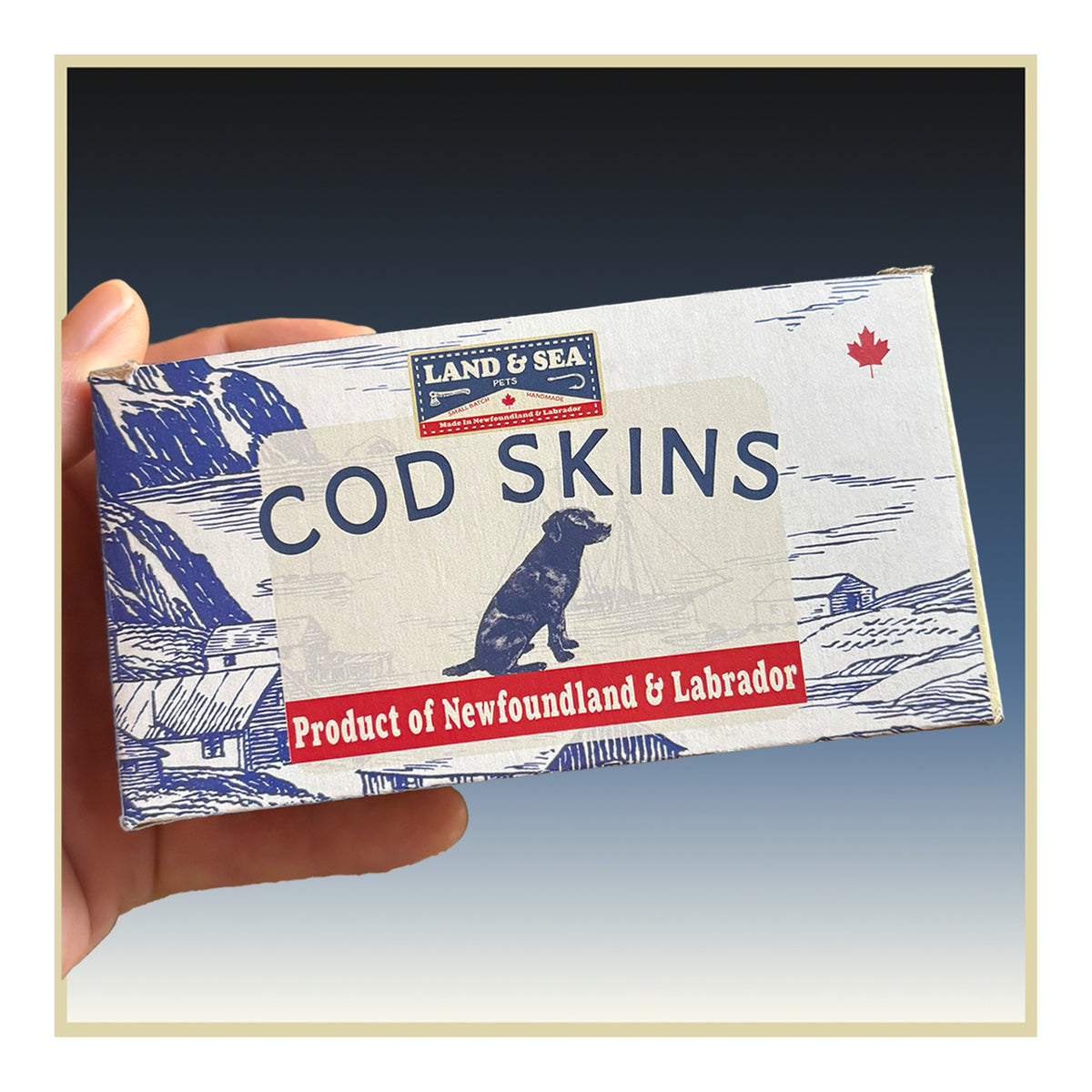 Land & Sea Pets Pre-Cut Cod Skins｜貓狗零食及拌糧｜加拿大直送 主產品圖