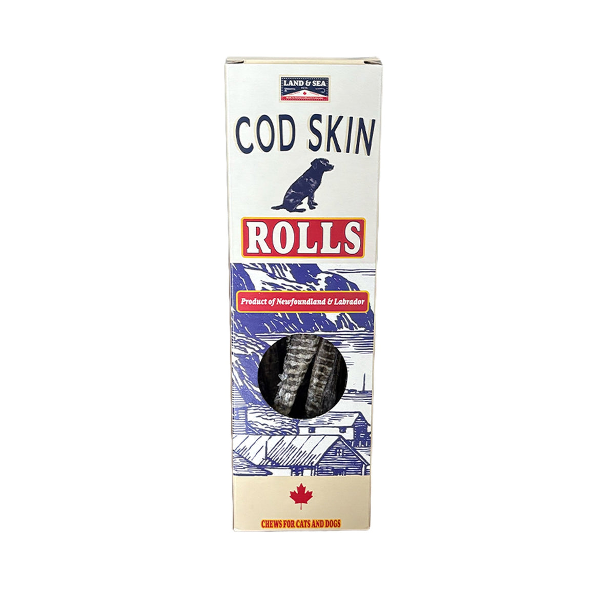 Land & Sea Pets Cod Rolls 70G｜貓狗零食及拌糧｜加拿大直送-貓狗-毛孩物語Pets Thing｜香港寵物貓狗用品專門店：IATA寵物飛機籠、寵物手推車、貓爬架貓樹