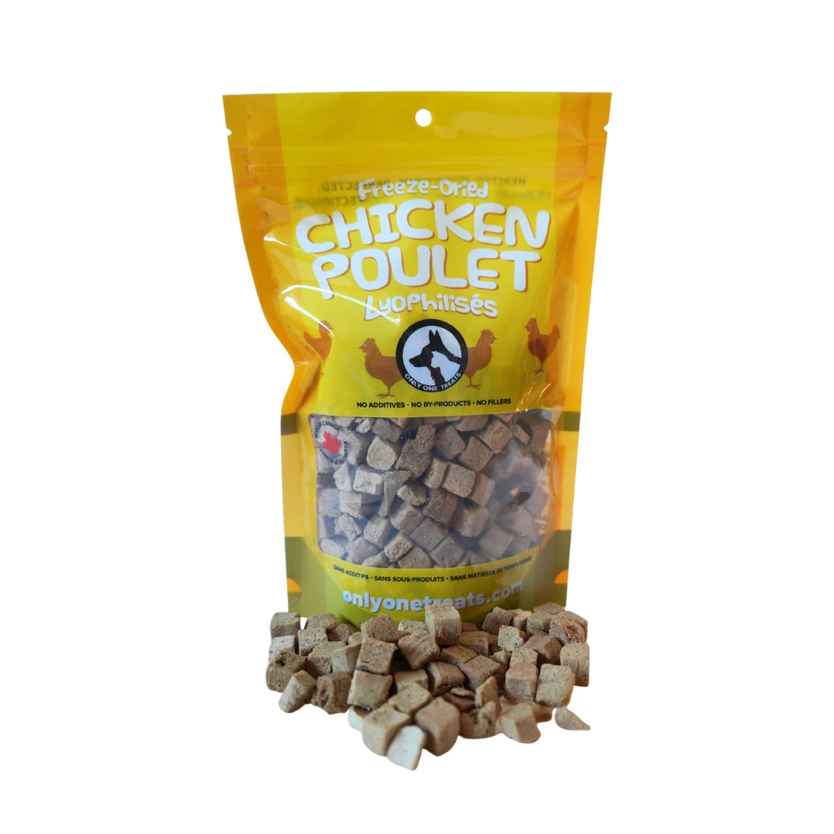 Only One Treats Freeze-Dried Chicken 100g｜貓狗零食｜加拿大直送-貓狗-毛孩物語Pets Thing｜香港寵物貓狗用品專門店：IATA寵物飛機籠、寵物手推車、貓爬架貓樹