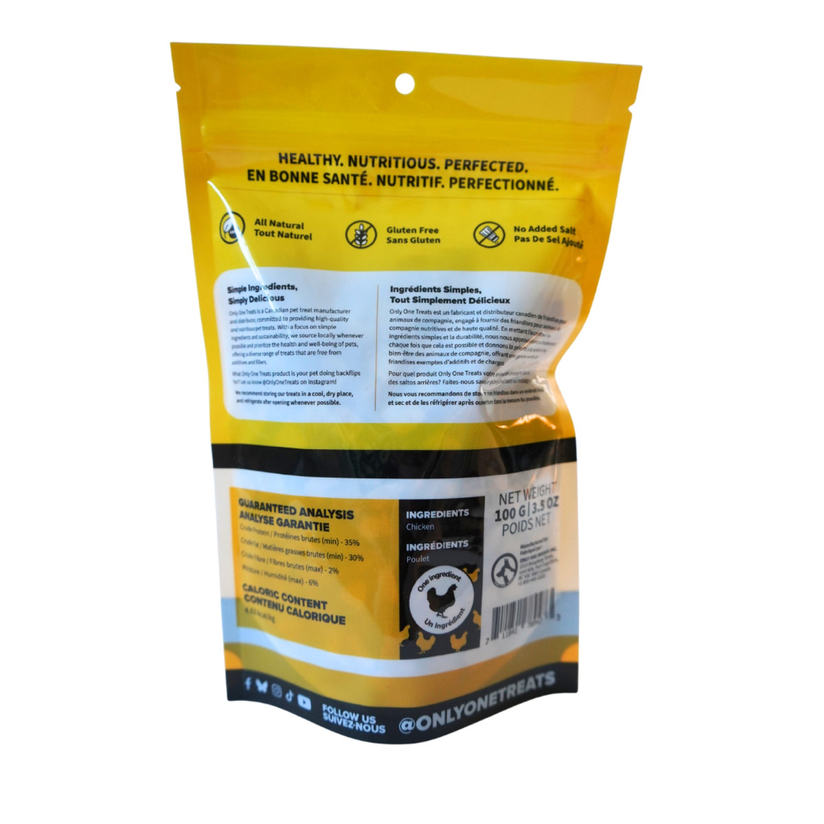 Only One Treats Freeze-Dried Chicken 100g｜貓狗零食｜加拿大直送-貓狗-毛孩物語Pets Thing｜香港寵物貓狗用品專門店：IATA寵物飛機籠、寵物手推車、貓爬架貓樹