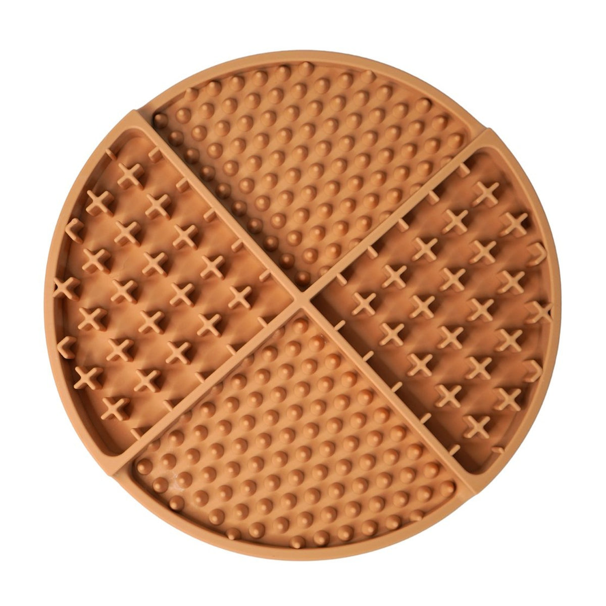Only One Treats 8" Silicone Lick Mat - Khaki｜寵物餵食用品｜加拿大直送-貓狗-毛孩物語Pets Thing｜香港寵物貓狗用品專門店：IATA寵物飛機籠、寵物手推車、貓爬架貓樹