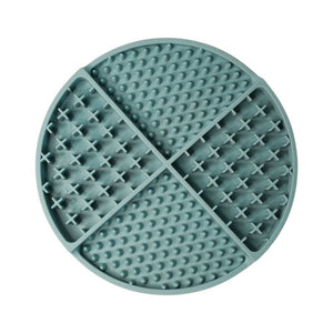 Only One Treats 8" Silicone Lick Mat - Blue｜寵物餵食用品｜加拿大直送-貓狗-毛孩物語Pets Thing｜香港寵物貓狗用品專門店：IATA寵物飛機籠、寵物手推車、貓爬架貓樹