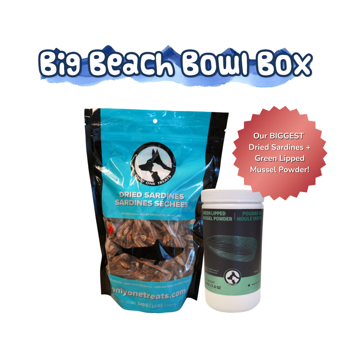 Only One Treats Big Beach Bowl Box｜貓狗營養補充品｜加拿大直送-寵物補充品-毛孩物語Pets Thing｜香港寵物貓狗用品專門店：IATA寵物飛機籠、寵物手推車、貓爬架貓樹