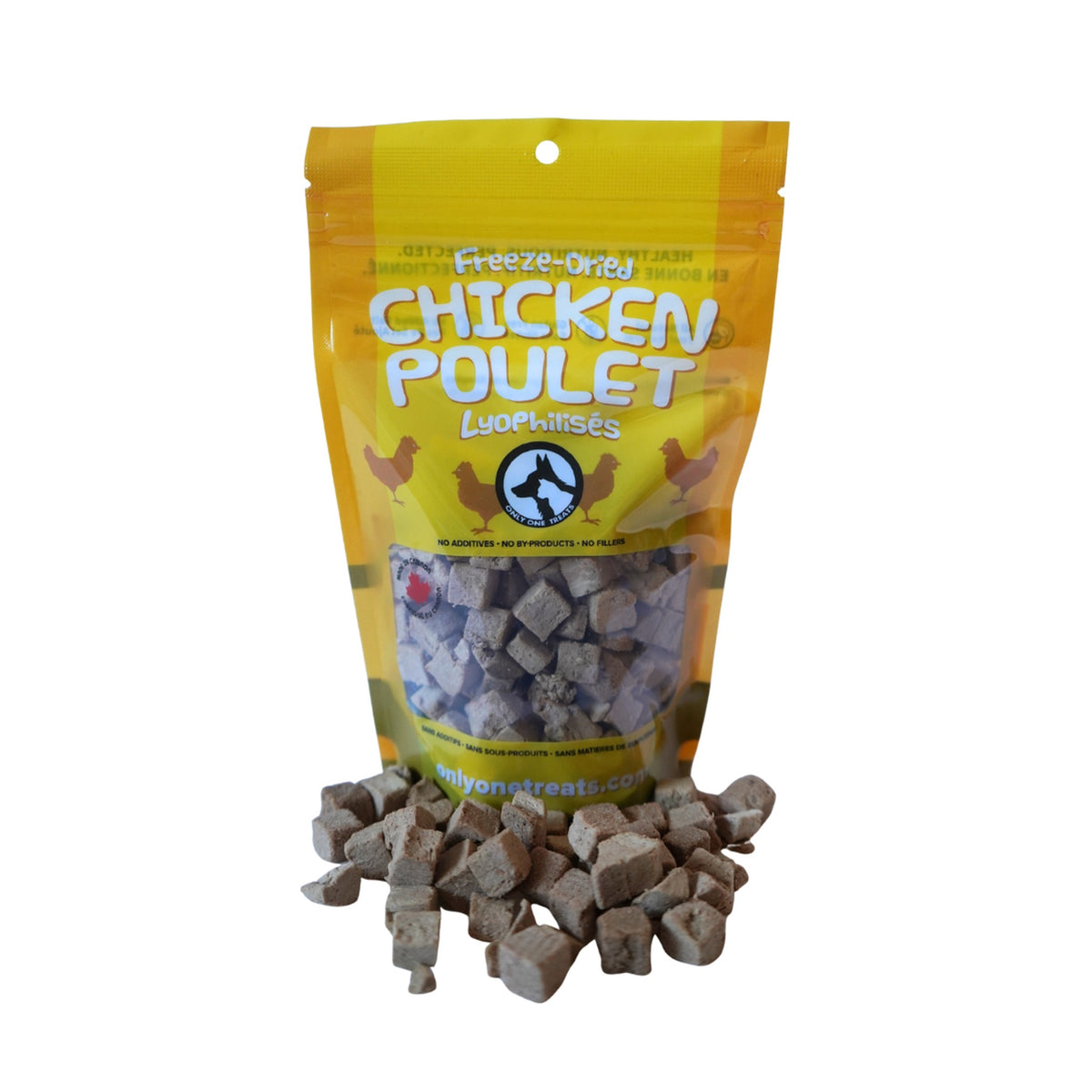 Only One Treats Freeze-Dried Chicken 50g｜貓狗零食｜加拿大直送-貓狗-毛孩物語Pets Thing｜香港寵物貓狗用品專門店：IATA寵物飛機籠、寵物手推車、貓爬架貓樹