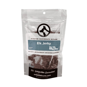 Only One Treats Elk Jerky 56g｜貓狗零食｜加拿大直送-貓狗-毛孩物語Pets Thing｜香港寵物貓狗用品專門店：IATA寵物飛機籠、寵物手推車、貓爬架貓樹