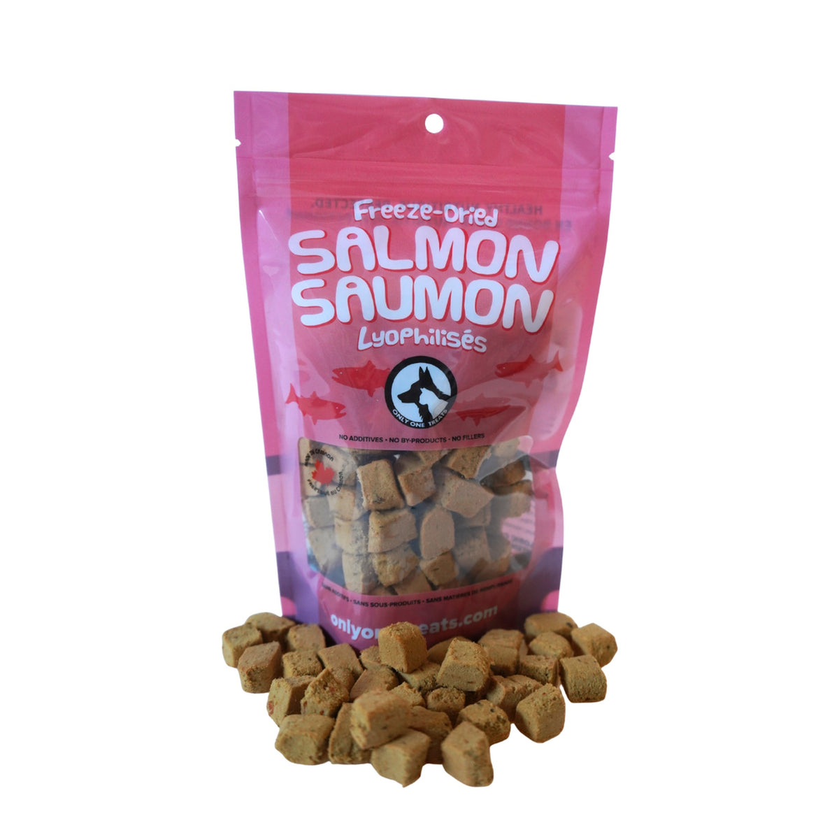 Only One Treats Freeze-Dried Salmon 43g｜貓狗零食｜加拿大直送-貓狗-毛孩物語Pets Thing｜香港寵物貓狗用品專門店：IATA寵物飛機籠、寵物手推車、貓爬架貓樹