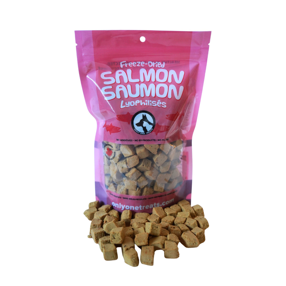 Only One Treats Freeze-Dried Salmon 85g｜貓狗零食｜加拿大直送-貓狗-毛孩物語Pets Thing｜香港寵物貓狗用品專門店：IATA寵物飛機籠、寵物手推車、貓爬架貓樹