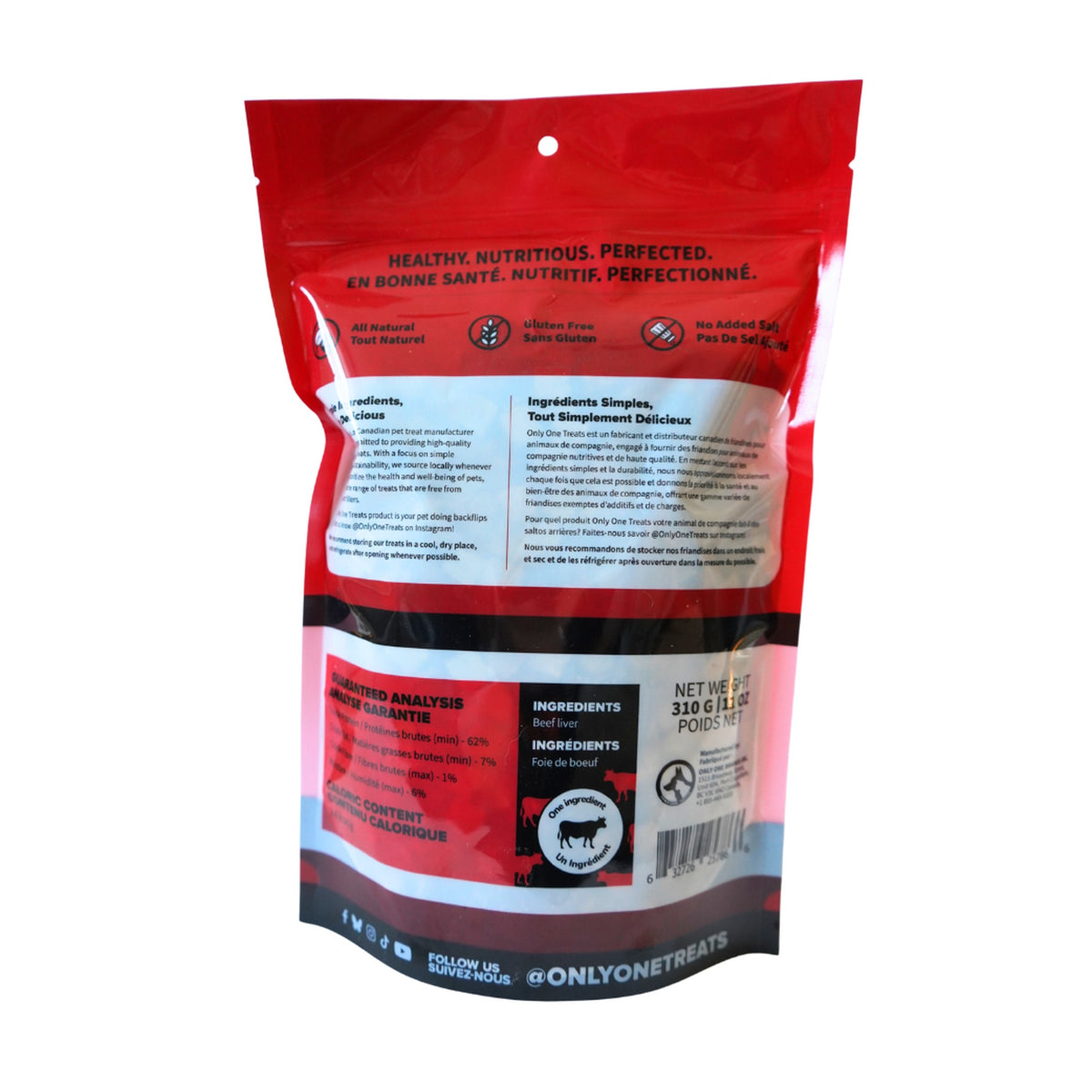 Only One Treats Freeze-Dried Beef Liver 310g｜貓狗零食｜加拿大直送-貓狗-毛孩物語Pets Thing｜香港寵物貓狗用品專門店：IATA寵物飛機籠、寵物手推車、貓爬架貓樹