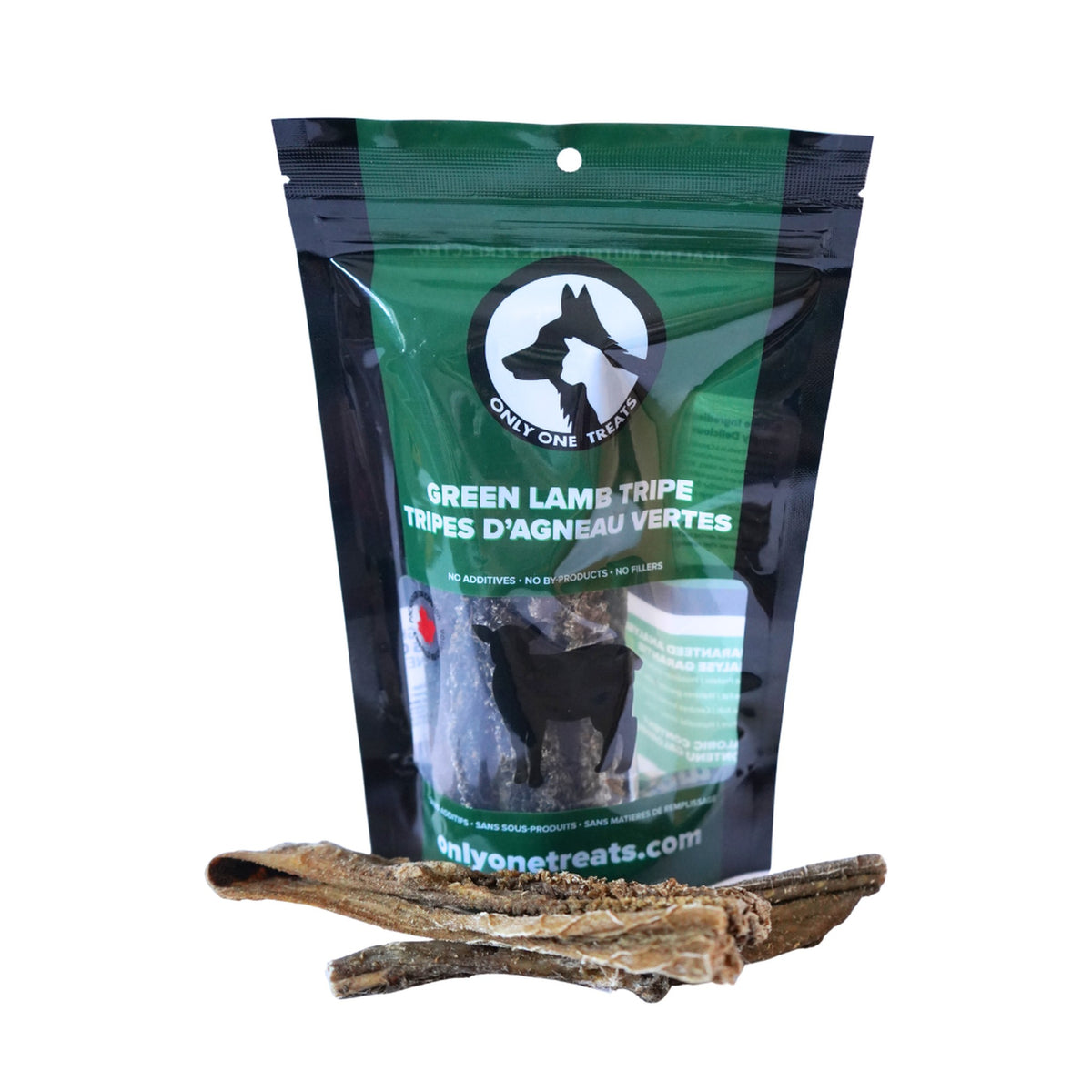 Only One Treats Green Lamb Tripe 70g｜狗狗零食及咀嚼小食｜加拿大直送-狗-毛孩物語Pets Thing｜香港寵物貓狗用品專門店：IATA寵物飛機籠、寵物手推車、貓爬架貓樹