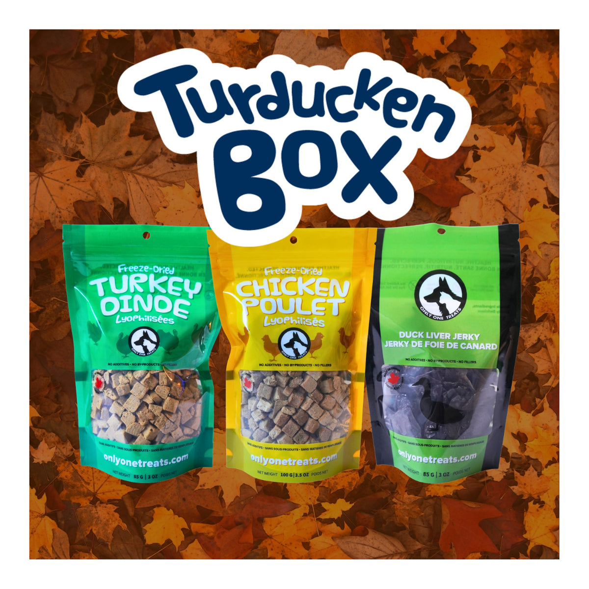 Only One Treats TurDucken Holiday Box｜貓狗零食｜加拿大直送-貓狗-毛孩物語Pets Thing｜香港寵物貓狗用品專門店：IATA寵物飛機籠、寵物手推車、貓爬架貓樹