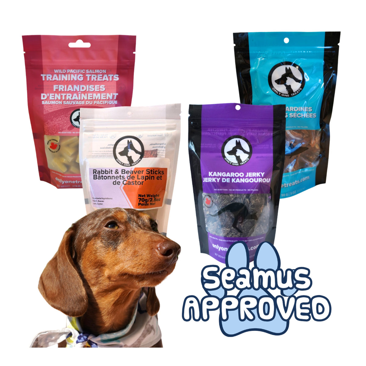 Only One Treats Seamus McWeenie’s Snack Box｜貓狗零食｜加拿大直送-貓狗-毛孩物語Pets Thing｜香港寵物貓狗用品專門店：IATA寵物飛機籠、寵物手推車、貓爬架貓樹