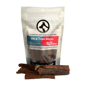 Only One Treats Elk & Beef Tripe Sticks 70g｜狗狗零食及咀嚼小食｜加拿大直送-狗-毛孩物語Pets Thing｜香港寵物貓狗用品專門店：IATA寵物飛機籠、寵物手推車、貓爬架貓樹