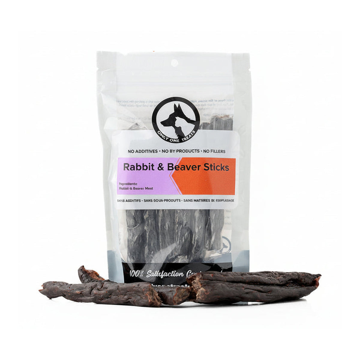 Only One Treats Rabbit & Beaver Sticks 70g｜狗狗零食及咀嚼小食｜加拿大直送-狗-毛孩物語Pets Thing｜香港寵物貓狗用品專門店：IATA寵物飛機籠、寵物手推車、貓爬架貓樹